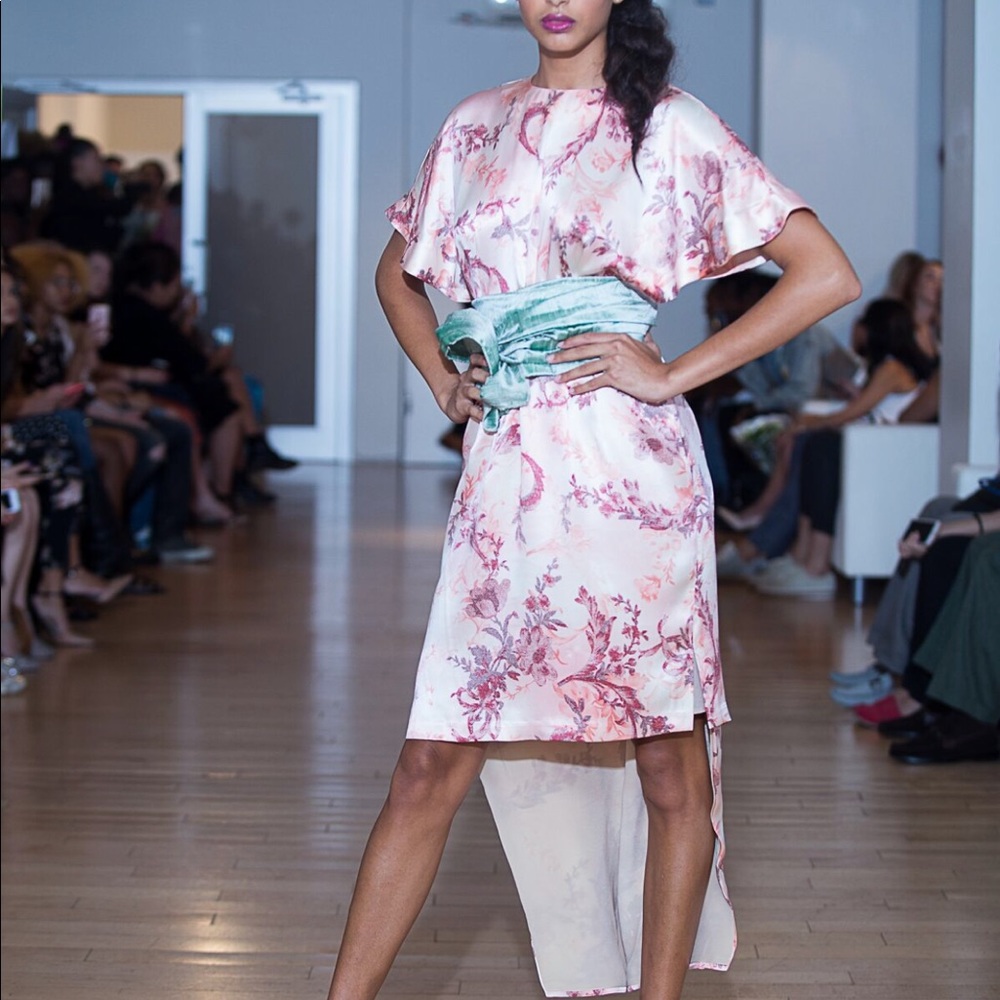 Silk Flutter Batwing Dress - worn on runway, only!